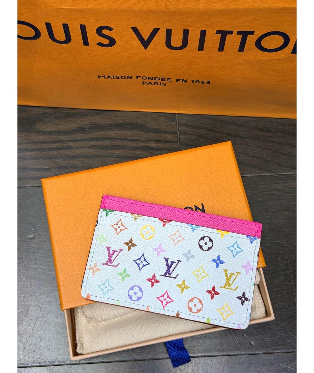 LOUIS VUITTON Мульти кожаная визитница, фото 4