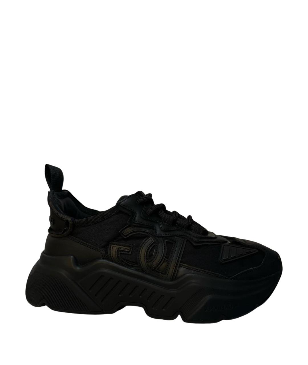 DOLCE&GABBANA Черные текстильные кроссовки, фото 1