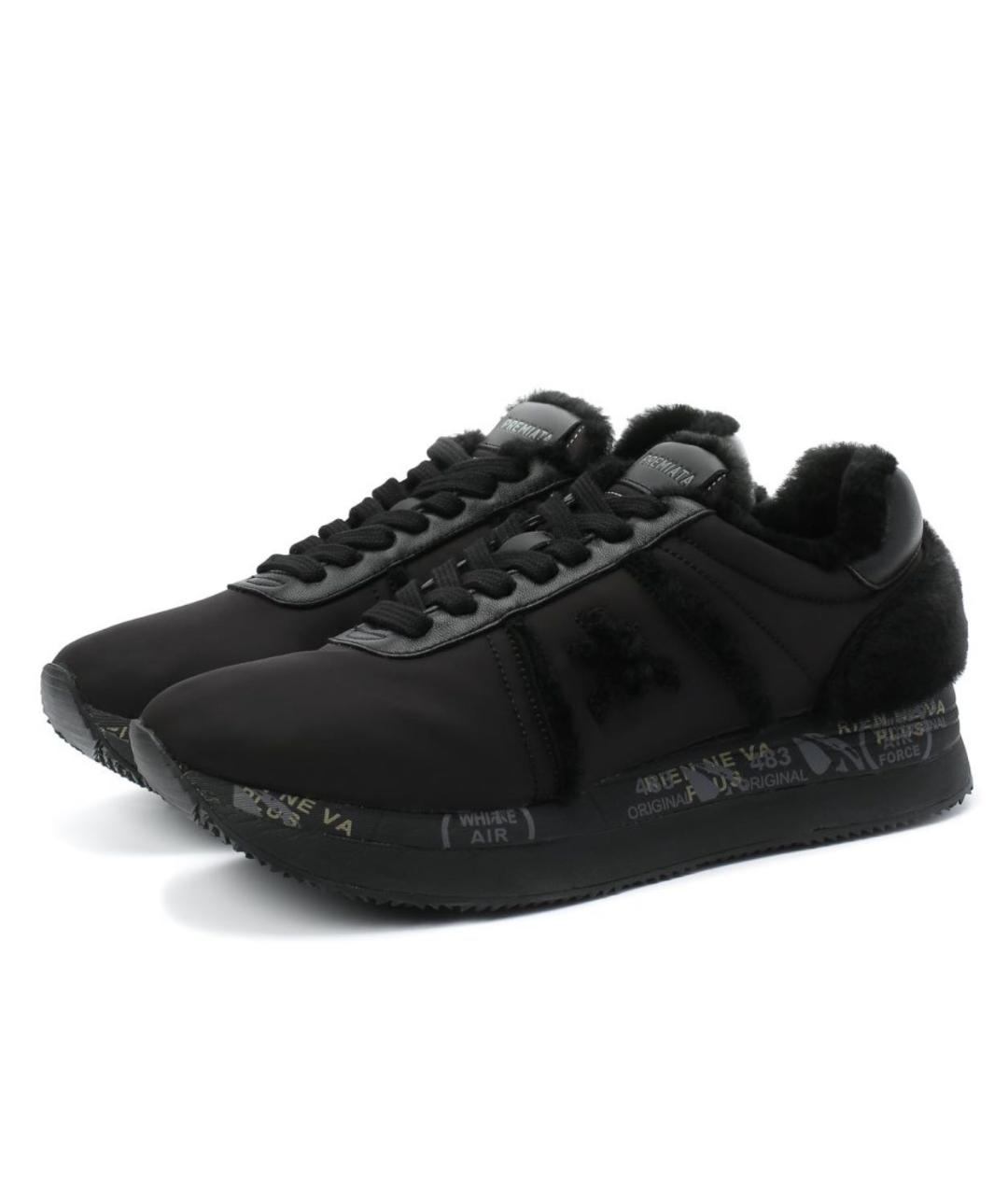 PREMIATA Черные текстильные кроссовки, фото 4