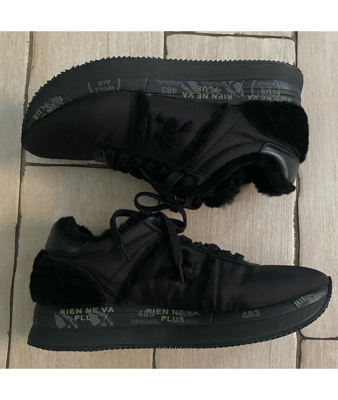 PREMIATA Черные текстильные кроссовки, фото 5