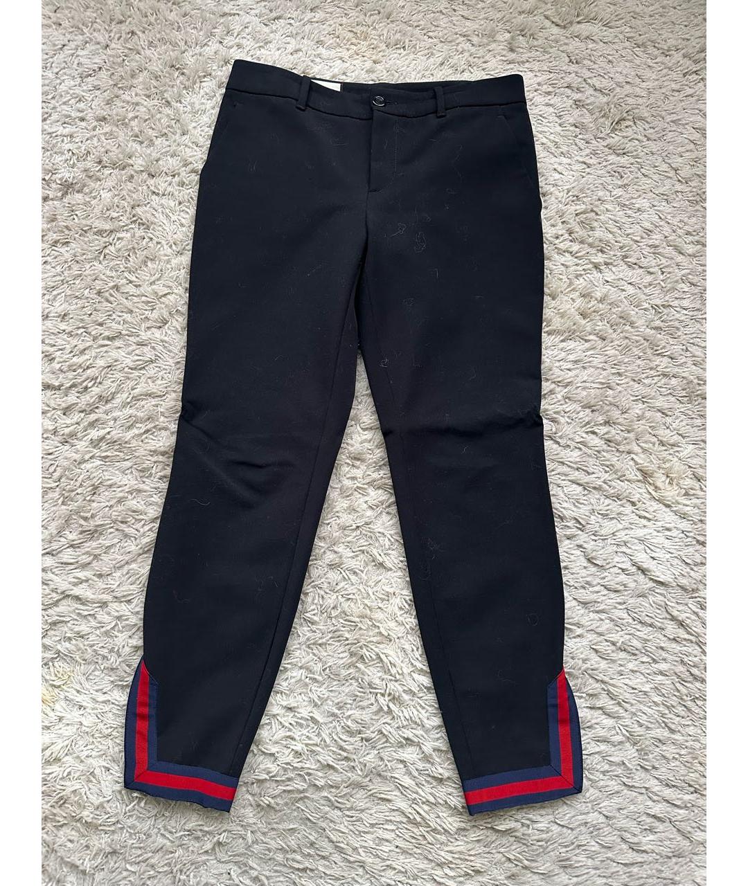 GUCCI Черные полиамидовые брюки узкие, фото 5