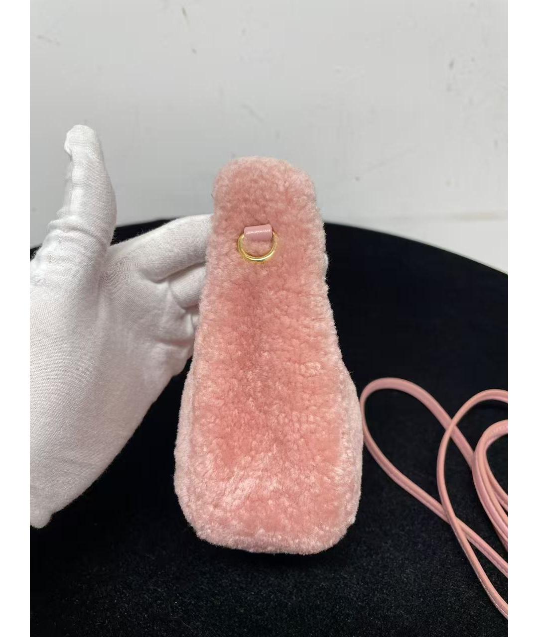 MIU MIU Розовая сумка через плечо, фото 3