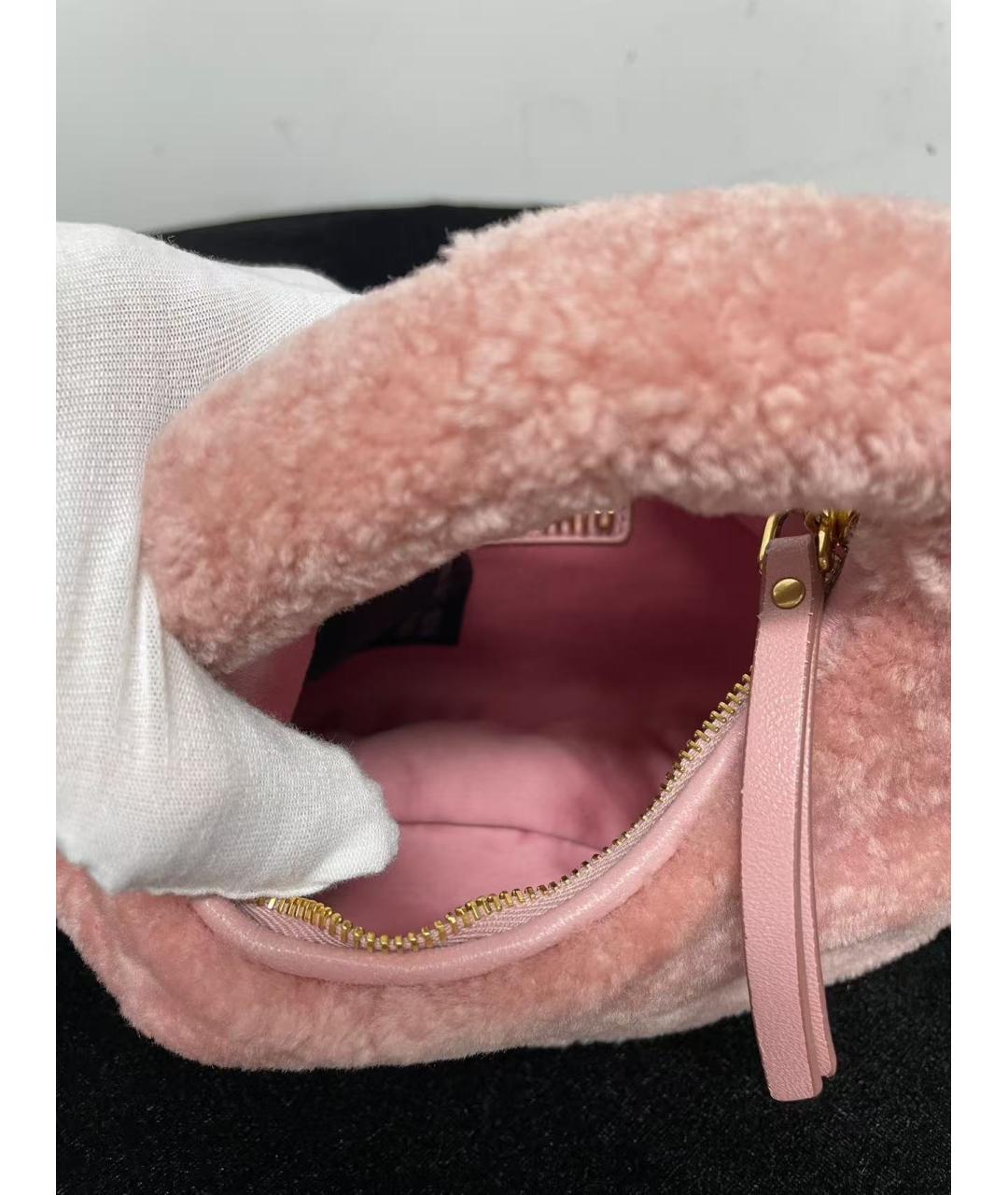 MIU MIU Розовая сумка через плечо, фото 6