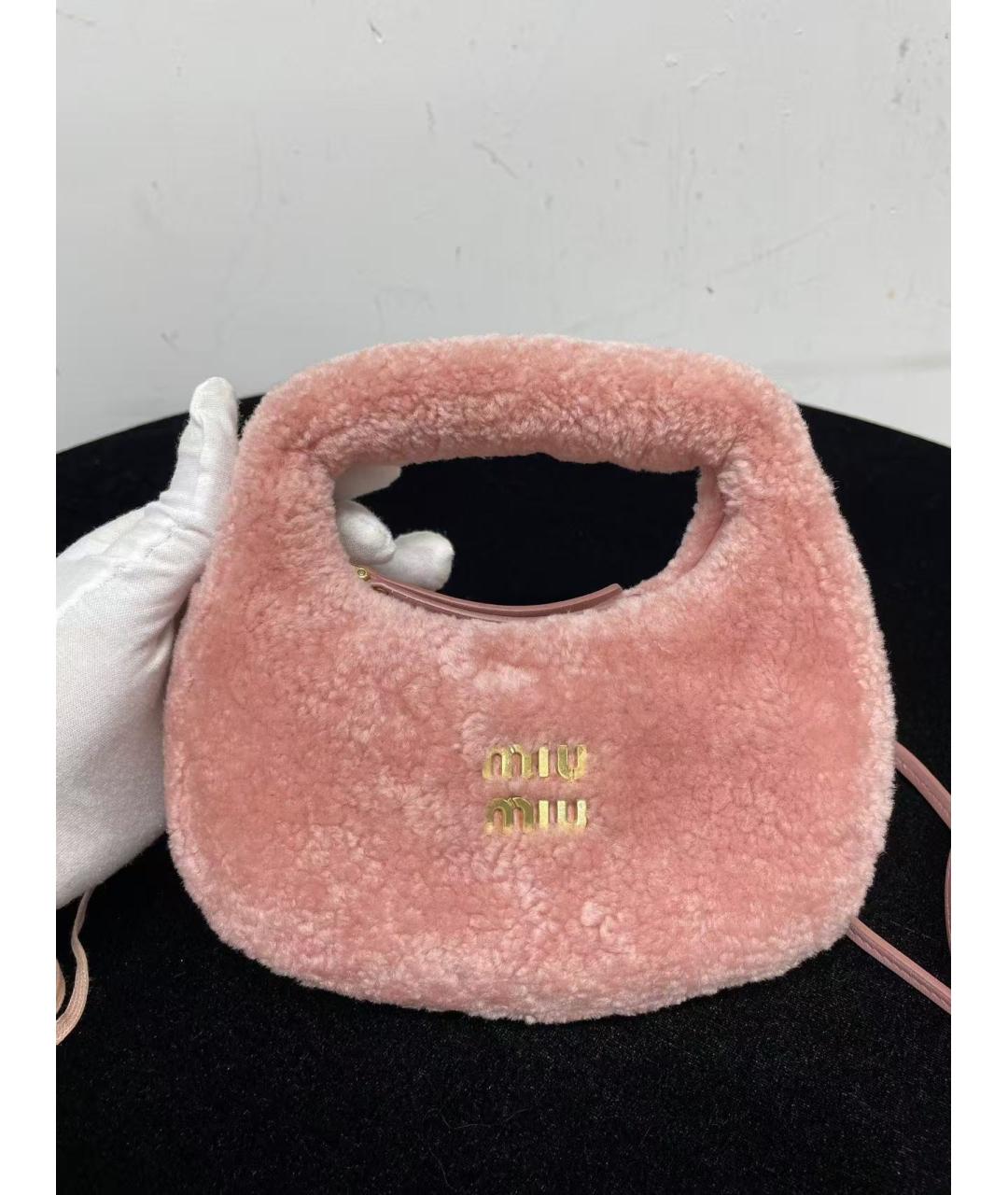 MIU MIU Розовая сумка через плечо, фото 7