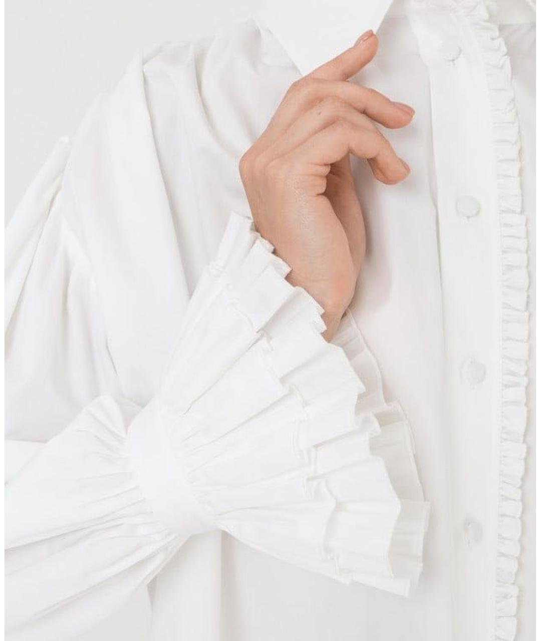 KHAITE Белая хлопковая рубашка, фото 2