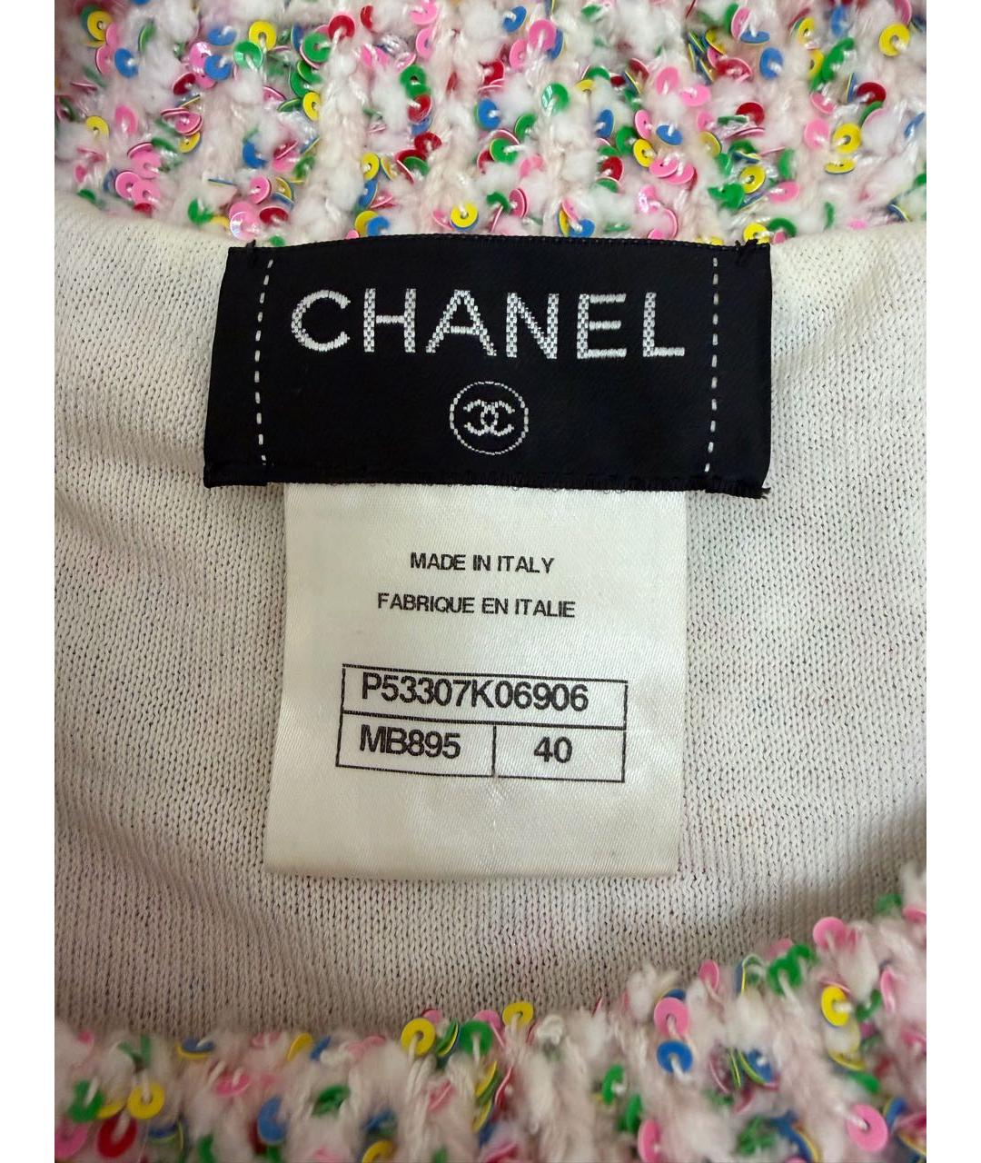 CHANEL Мульти хлопковый джемпер / свитер, фото 4
