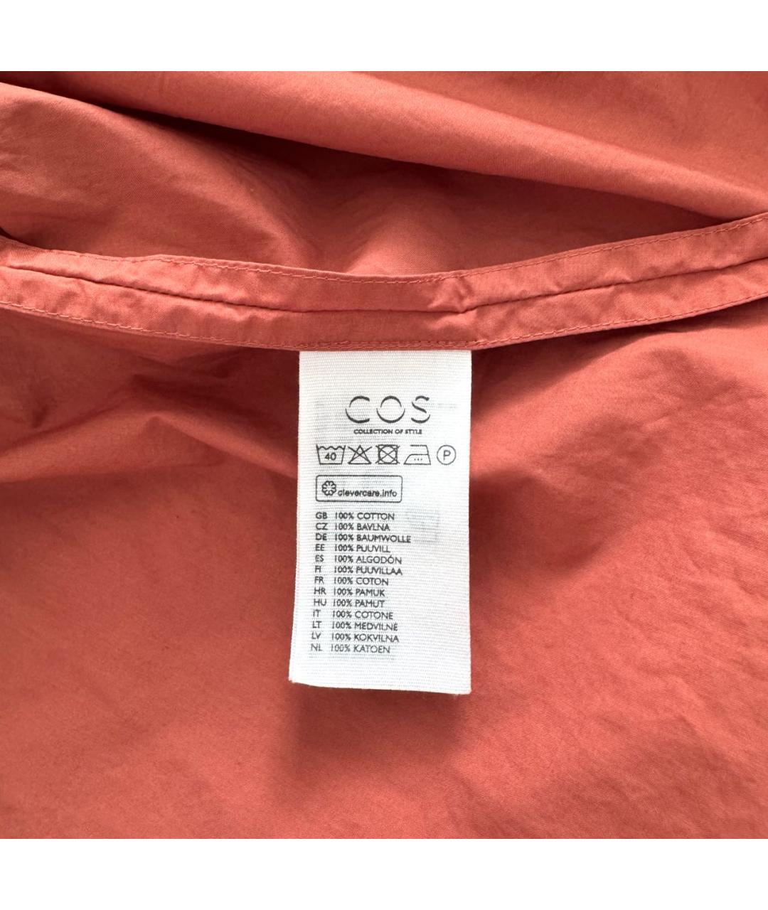 COS Коралловая хлопковая блузы, фото 6