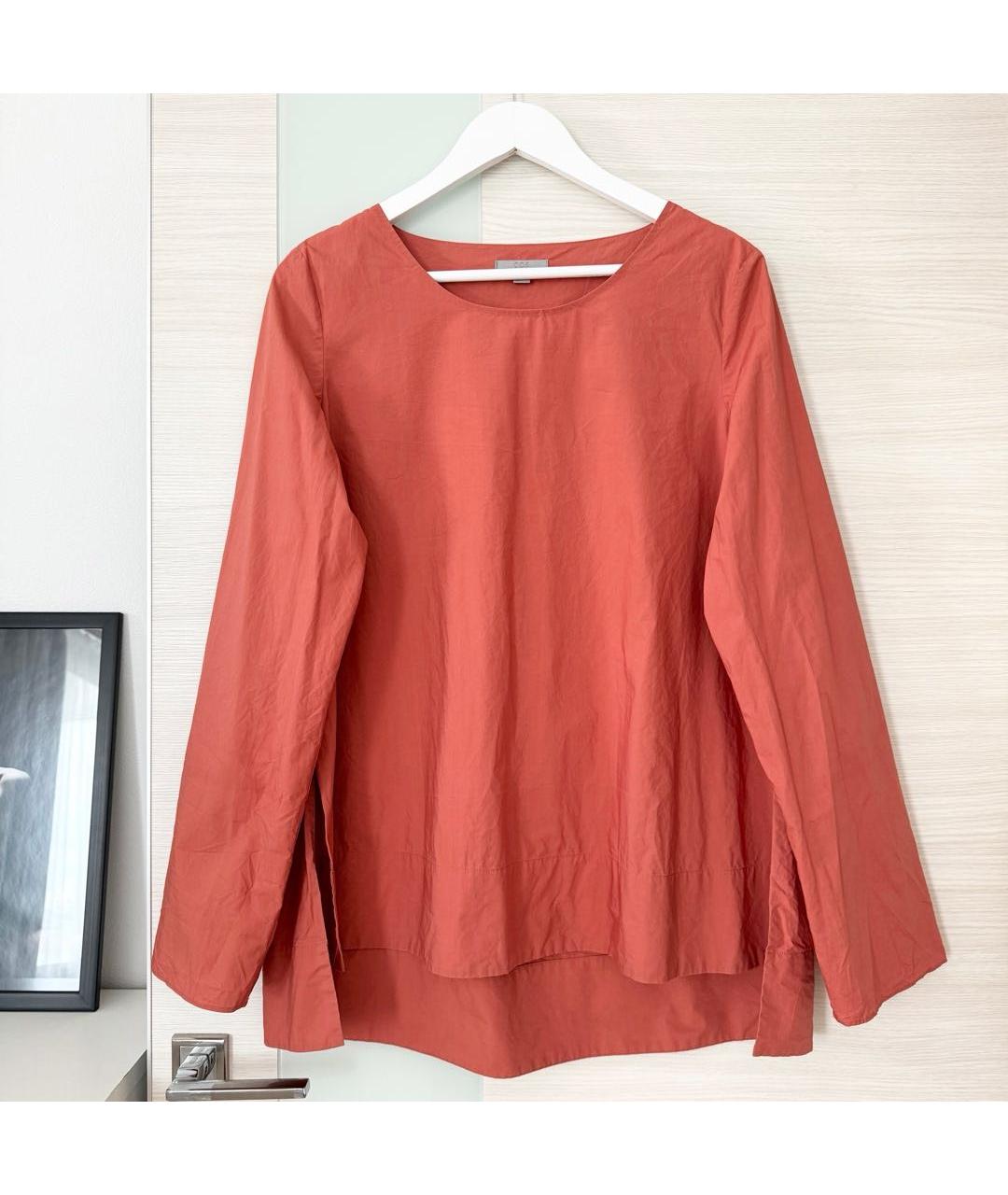 COS Коралловая хлопковая блузы, фото 9