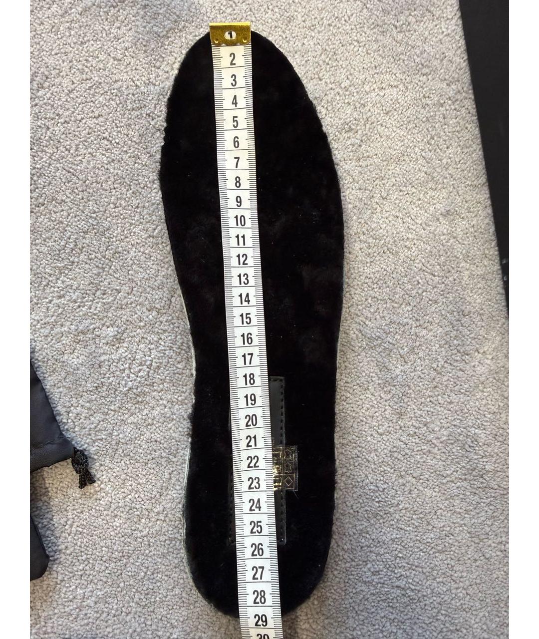 ROBERTO CAVALLI Черные кожаные высокие кроссовки / кеды, фото 7