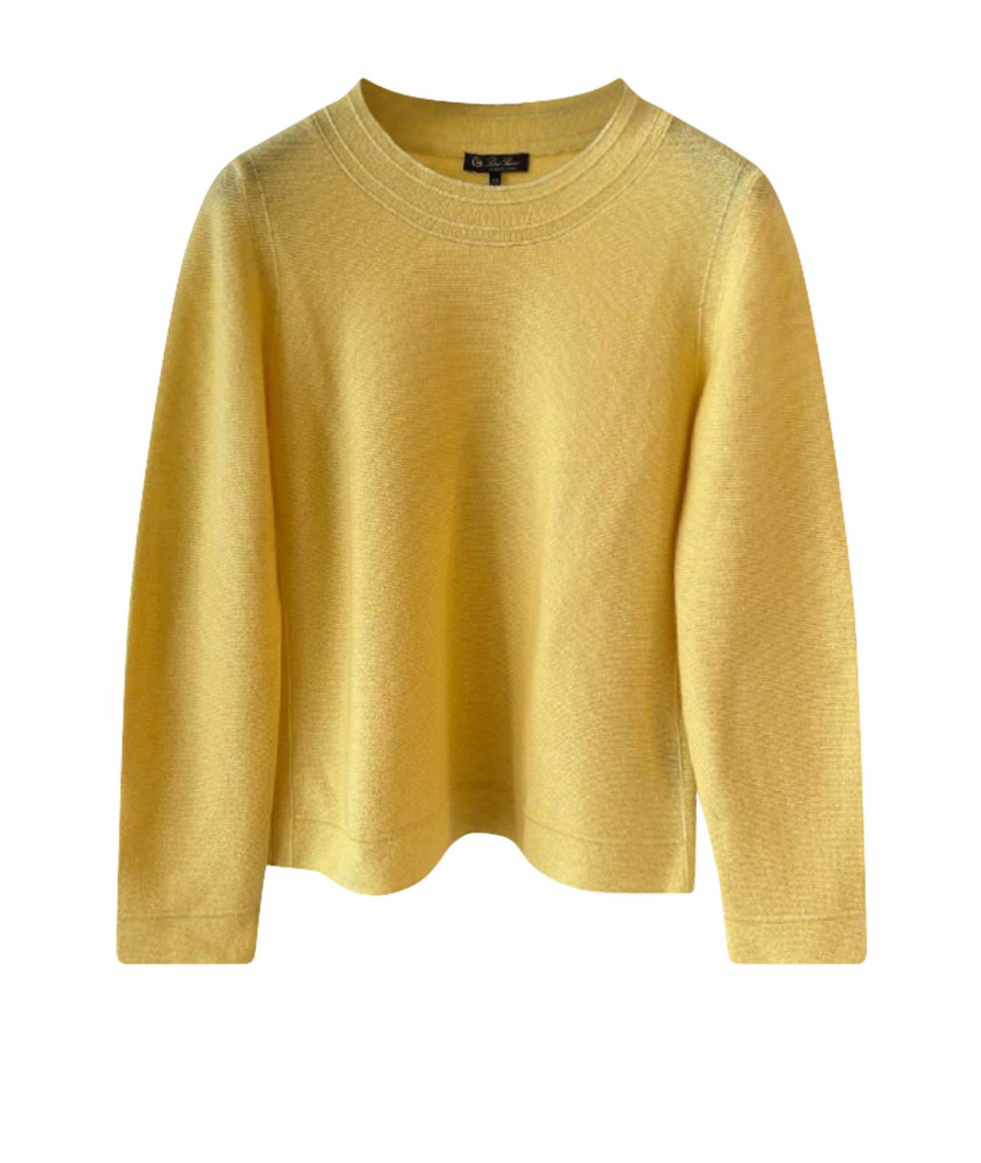 LORO PIANA Желтый джемпер / свитер, фото 1