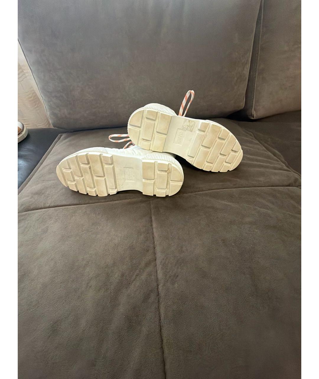 HERMES Белые ботинки, фото 5