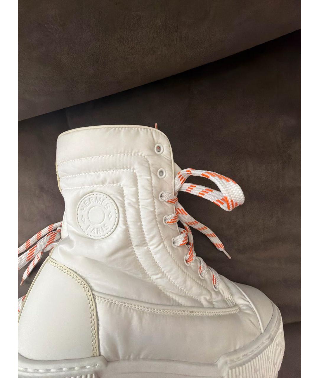 HERMES Белые ботинки, фото 6