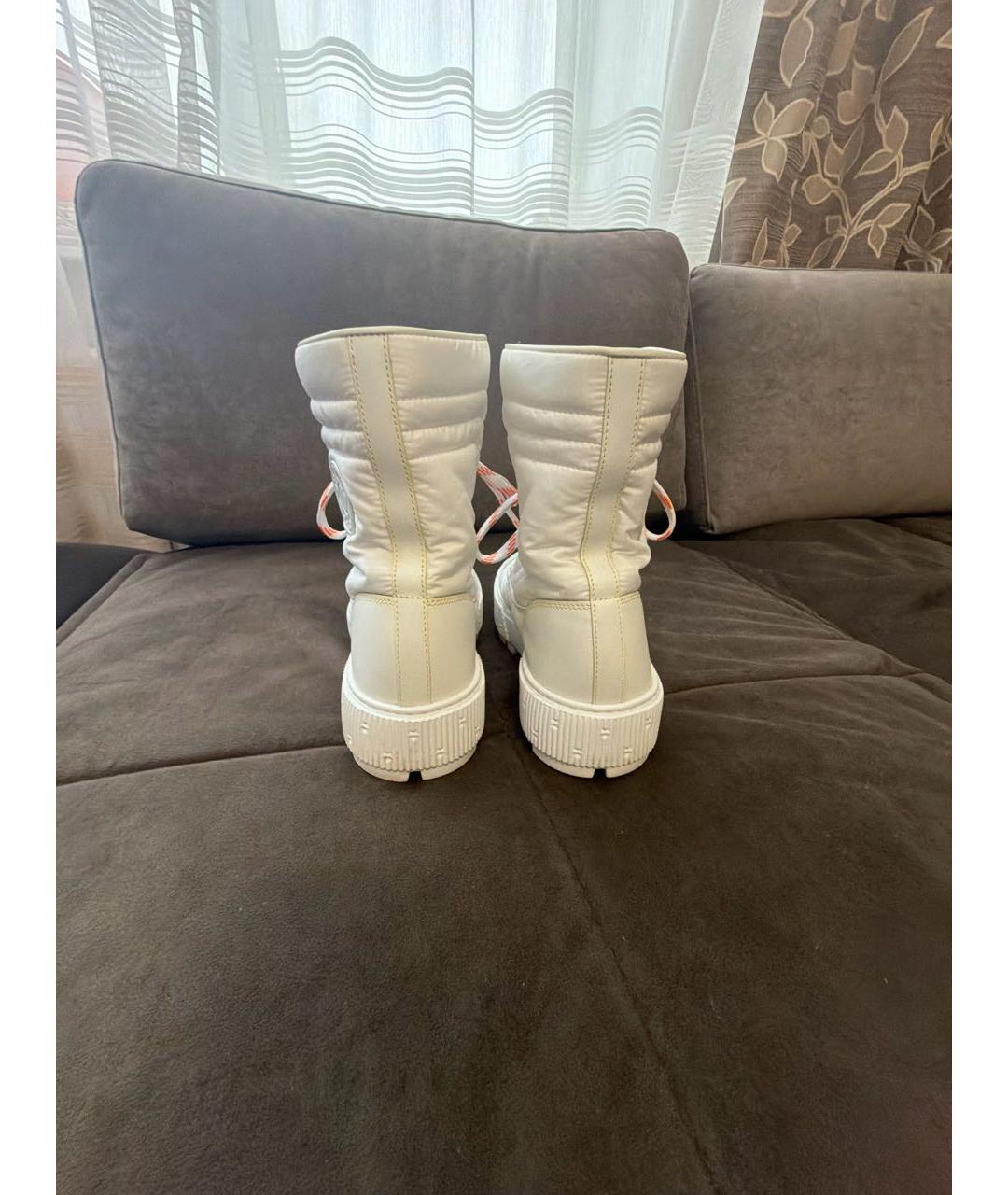HERMES Белые ботинки, фото 4