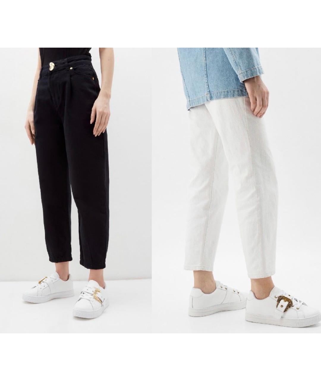 VERSACE JEANS COUTURE Белые кожаные кеды, фото 8