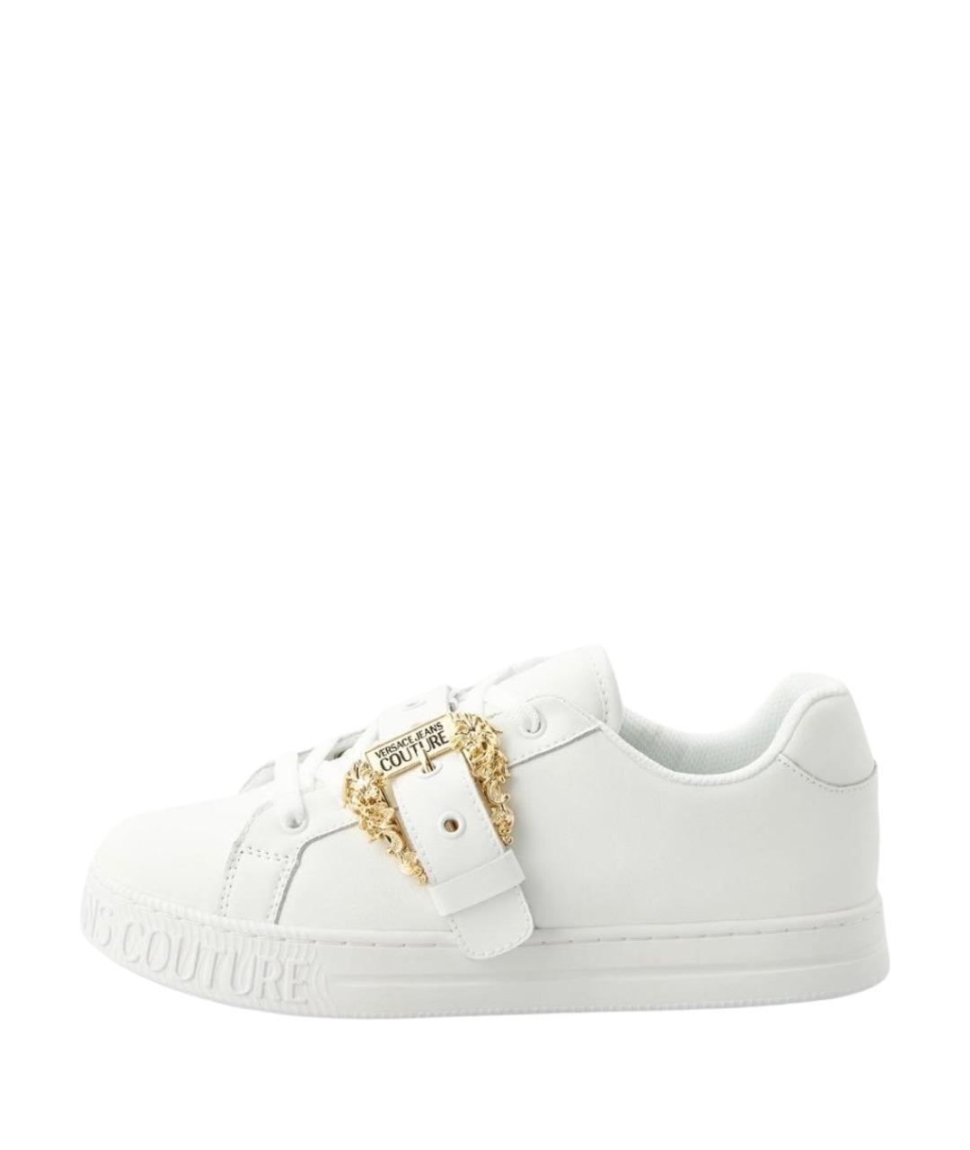 VERSACE JEANS COUTURE Белые кожаные кеды, фото 10