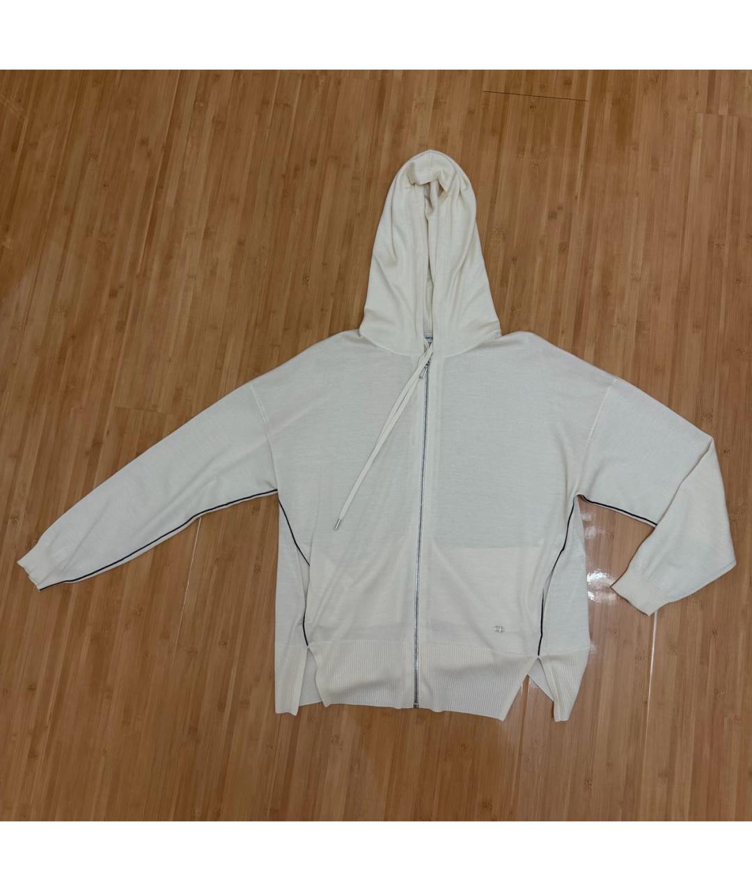 CHRISTIAN DIOR Белый шерстяной кардиган, фото 8