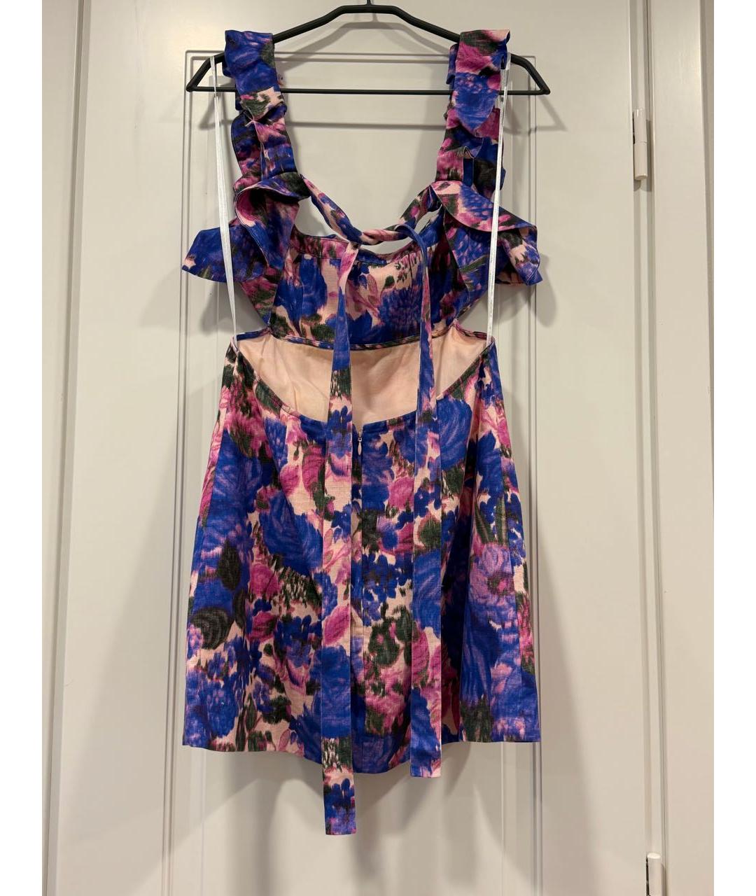 ZIMMERMANN Синий льняной сарафан, фото 2