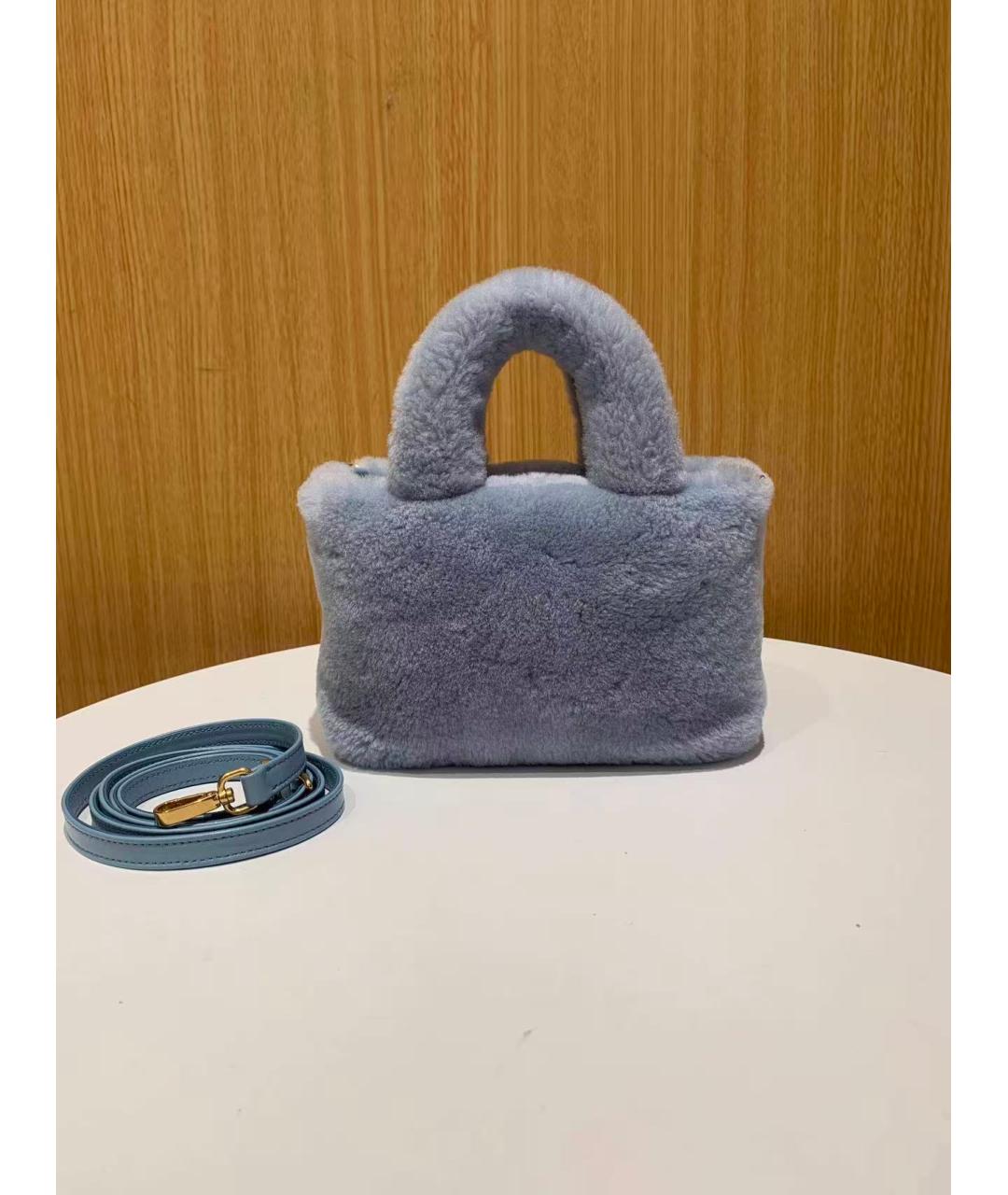 MIU MIU Голубая сумка через плечо, фото 2