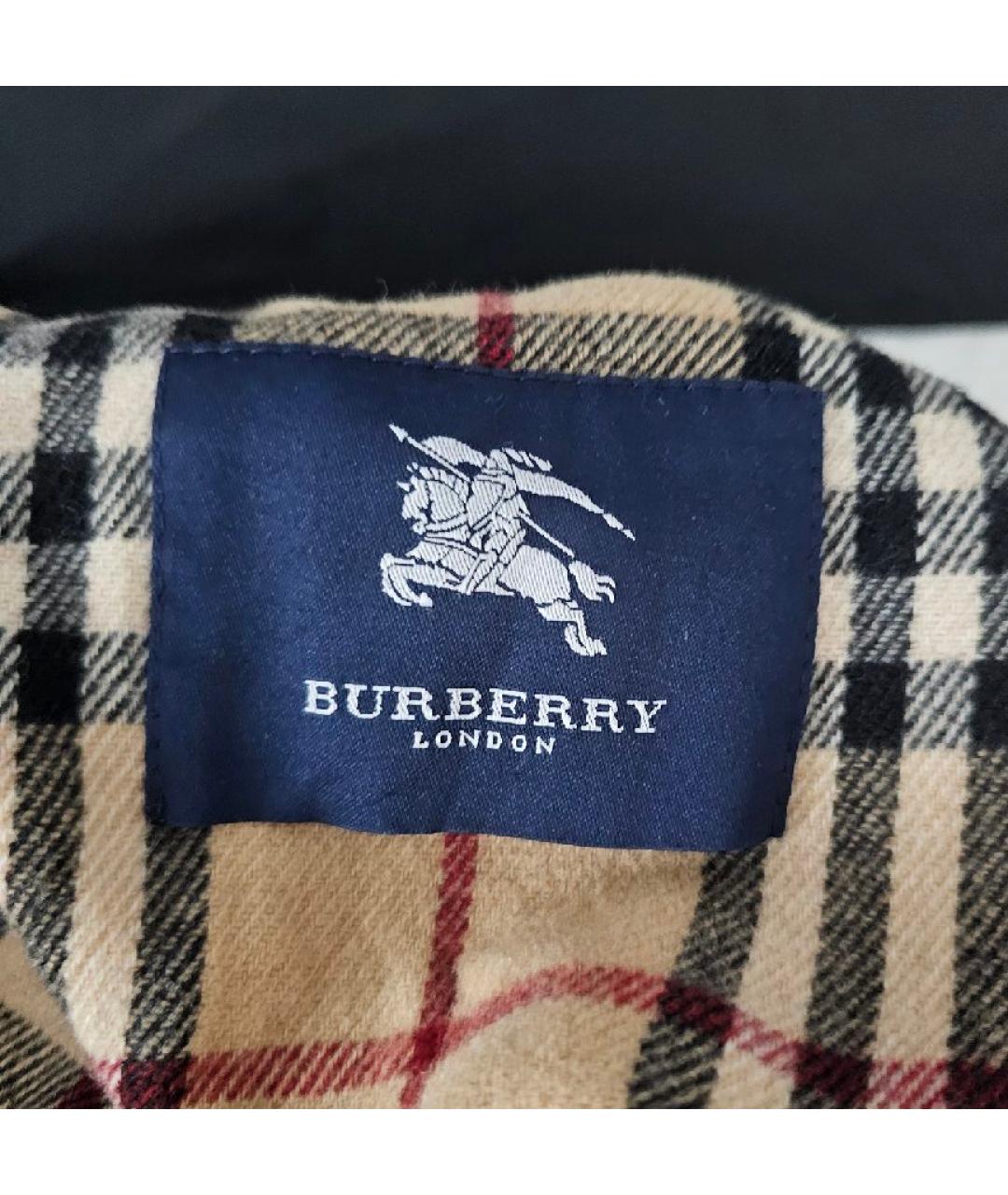 BURBERRY Синяя хлопковая куртка, фото 3