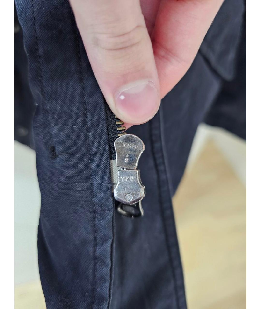 BURBERRY Синяя хлопковая куртка, фото 5