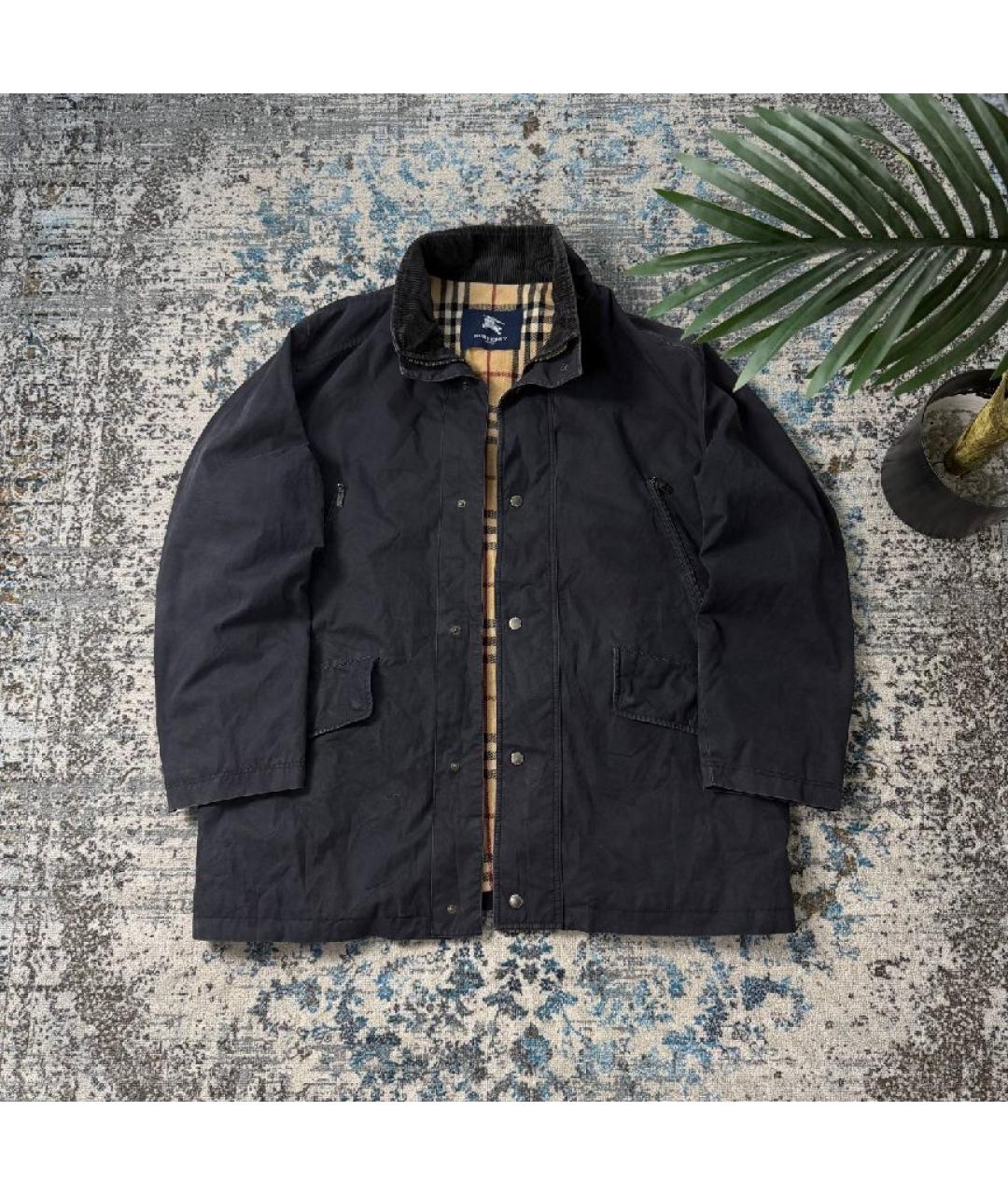 BURBERRY Синяя хлопковая куртка, фото 10