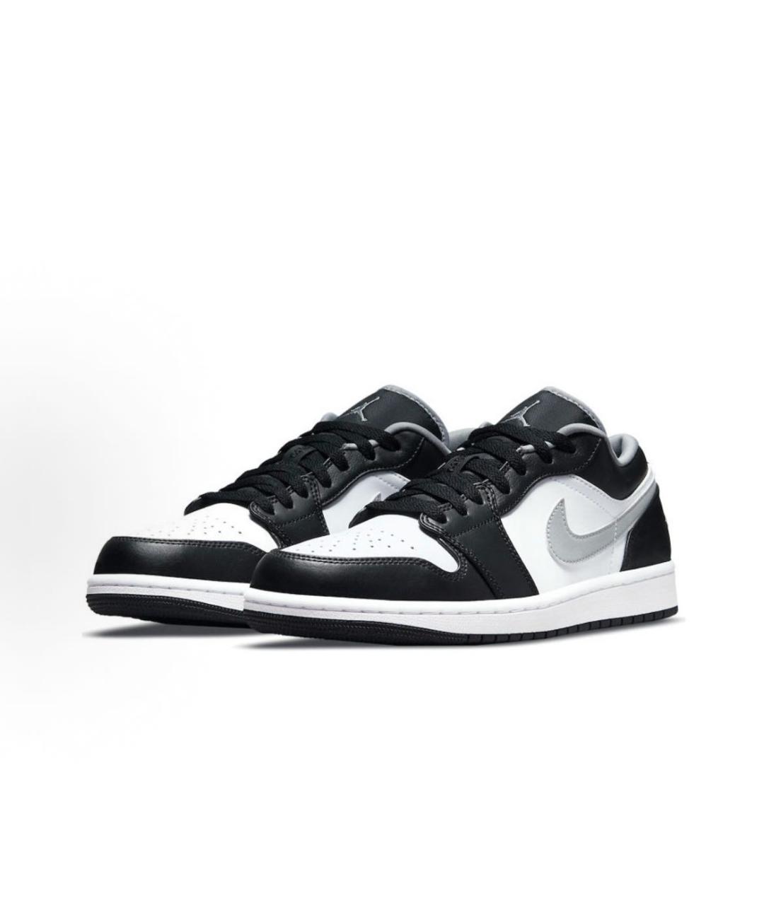 JORDAN Черные кожаные низкие кроссовки / кеды, фото 6