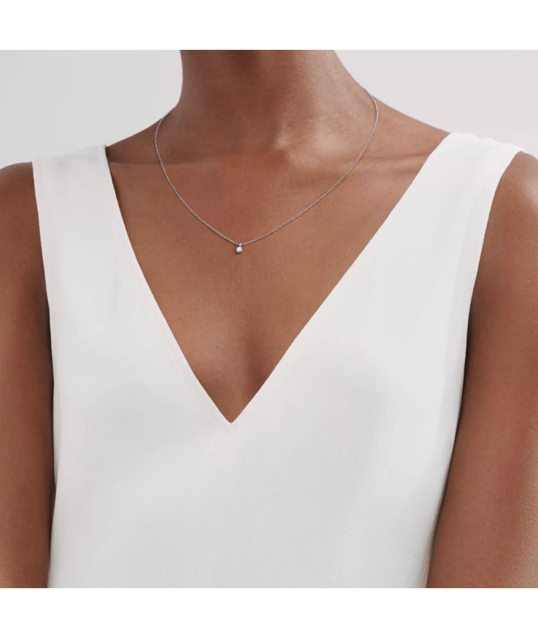 TIFFANY&CO Серебряная платиновая подвеска, фото 2