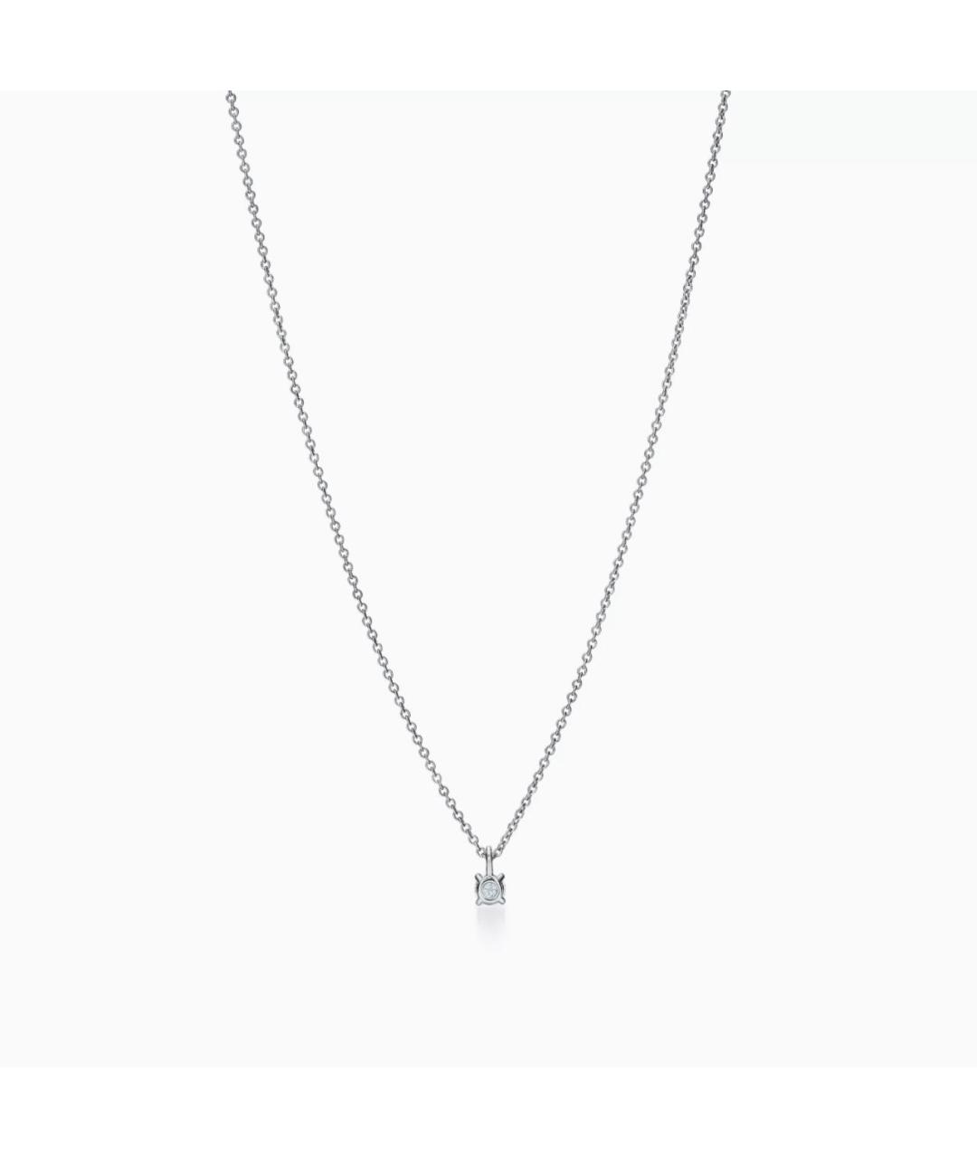 TIFFANY&CO Серебряная платиновая подвеска, фото 5