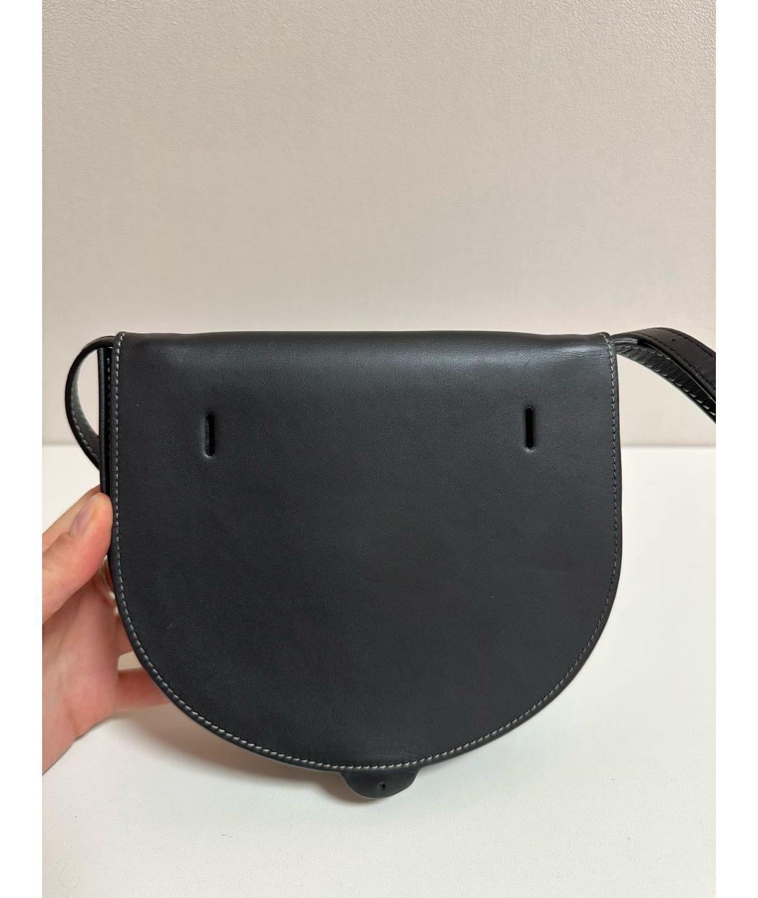 LOEWE Черная кожаная сумка через плечо, фото 3