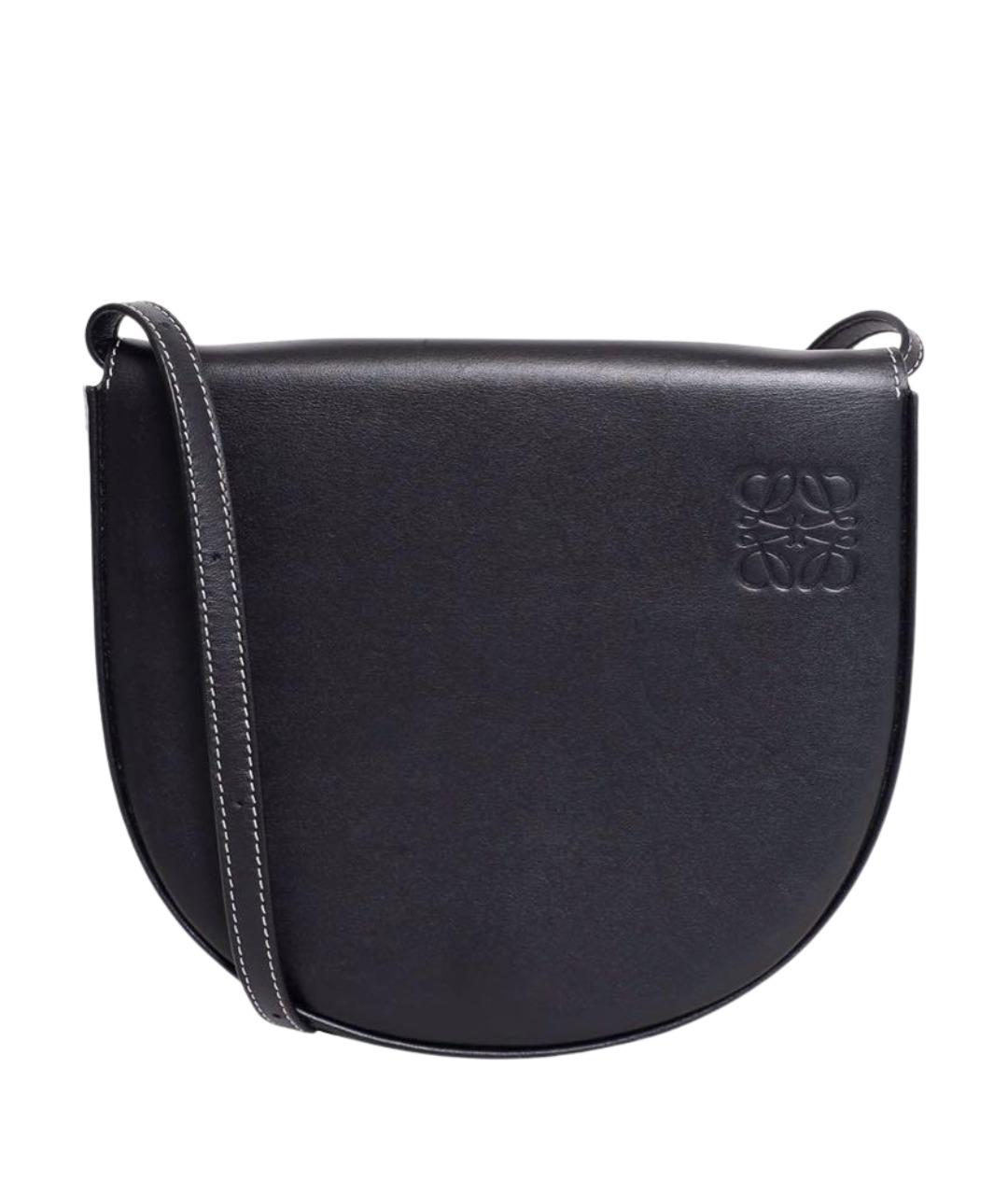 LOEWE Черная кожаная сумка через плечо, фото 1