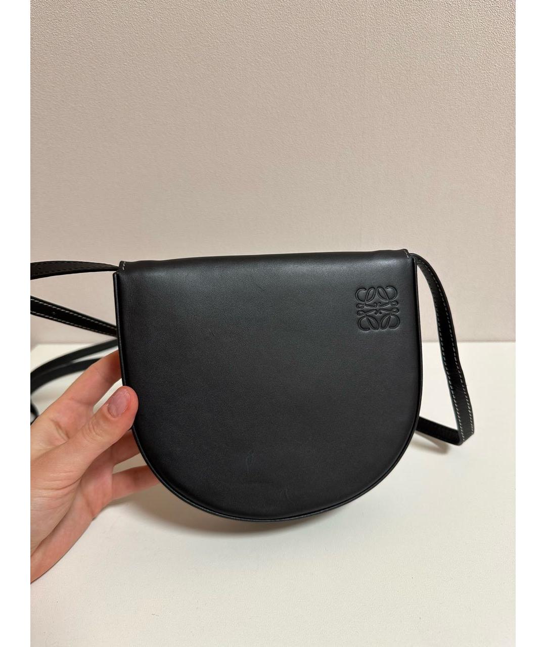LOEWE Черная кожаная сумка через плечо, фото 5