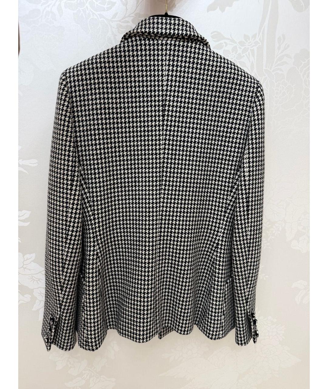 CHRISTIAN DIOR Черный шерстяной жакет/пиджак, фото 3