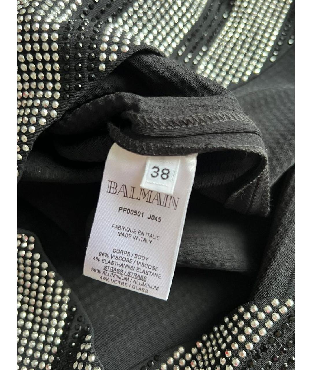 BALMAIN Антрацитовое повседневное платье, фото 4