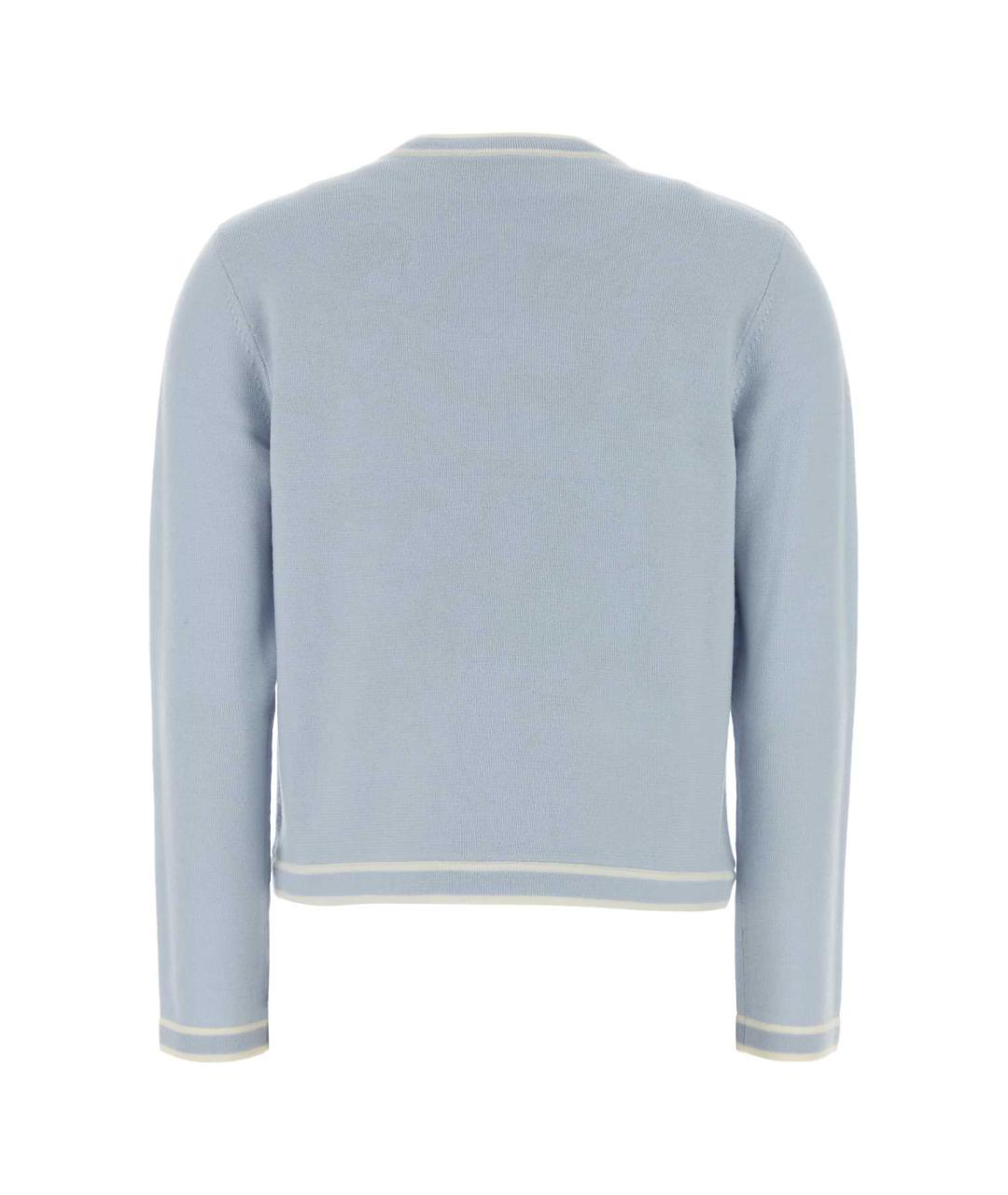 TORY BURCH Голубой шерстяной кардиган, фото 2