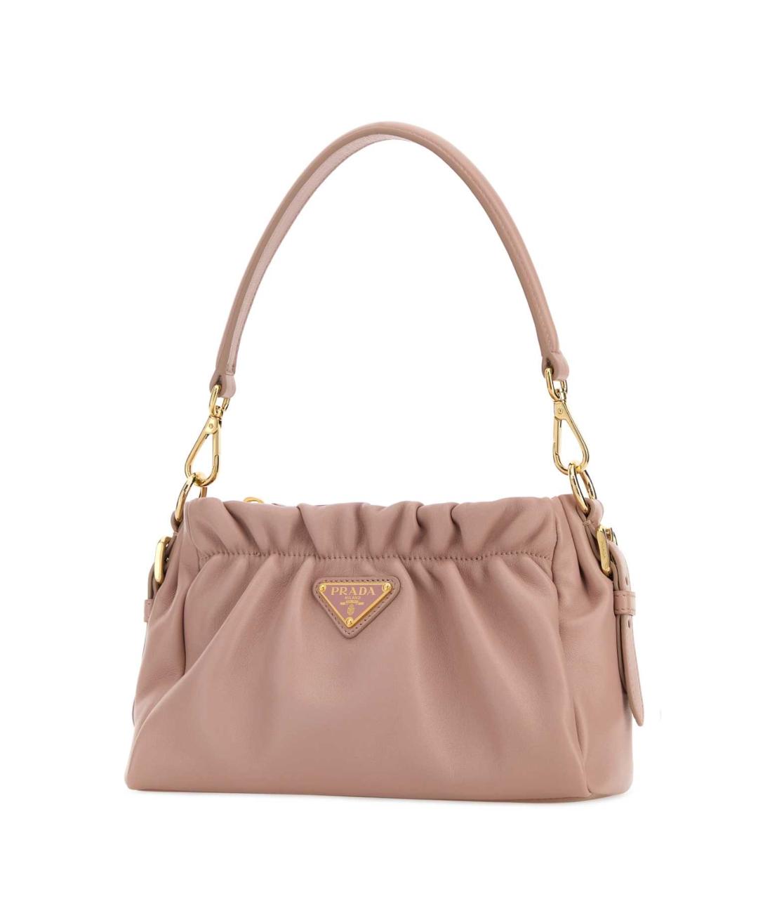 PRADA Розовая кожаная сумка через плечо, фото 2