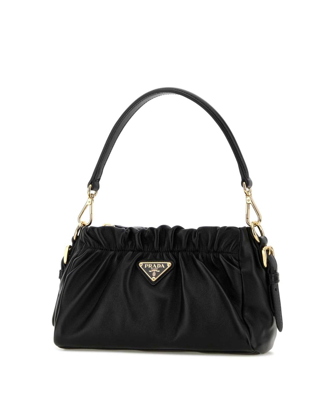 PRADA Черная кожаная сумка через плечо, фото 2