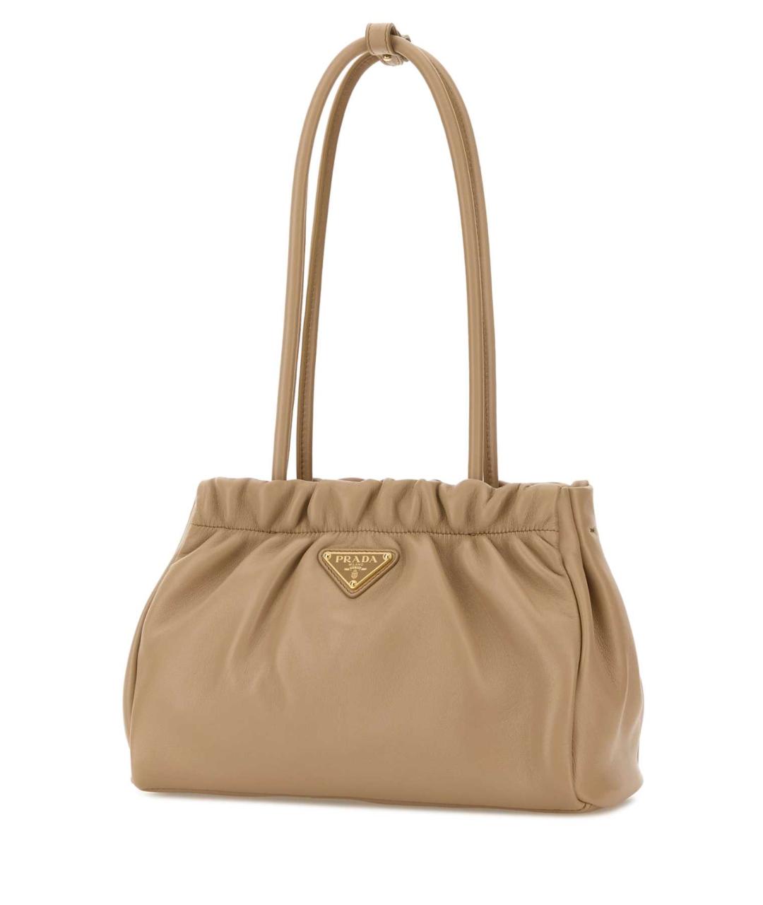 PRADA Бежевая кожаная сумка тоут, фото 2