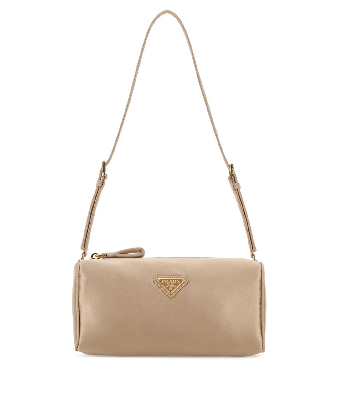PRADA Бежевая тканевая сумка через плечо, фото 1