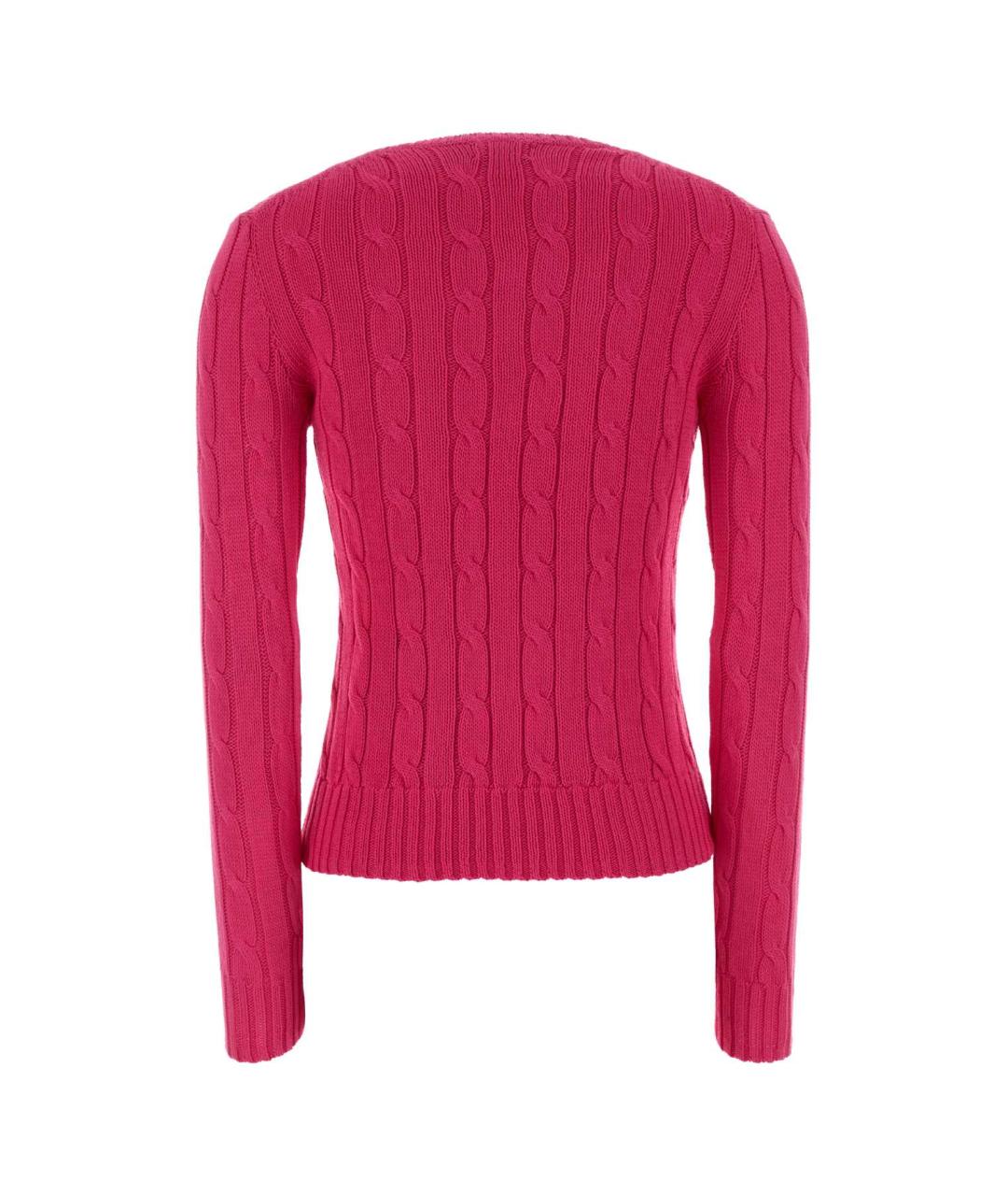 POLO RALPH LAUREN Розовый хлопковый джемпер / свитер, фото 2