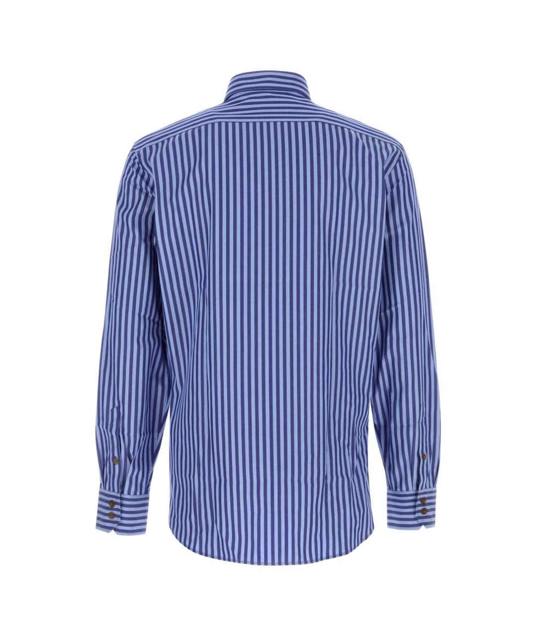 VIVIENNE WESTWOOD Синяя хлопковая кэжуал рубашка, фото 2