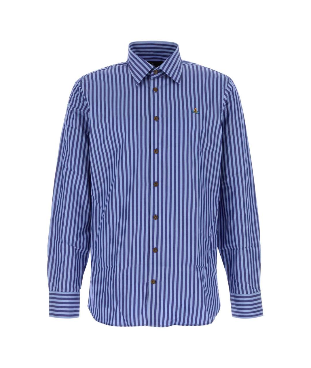 VIVIENNE WESTWOOD Синяя хлопковая кэжуал рубашка, фото 1