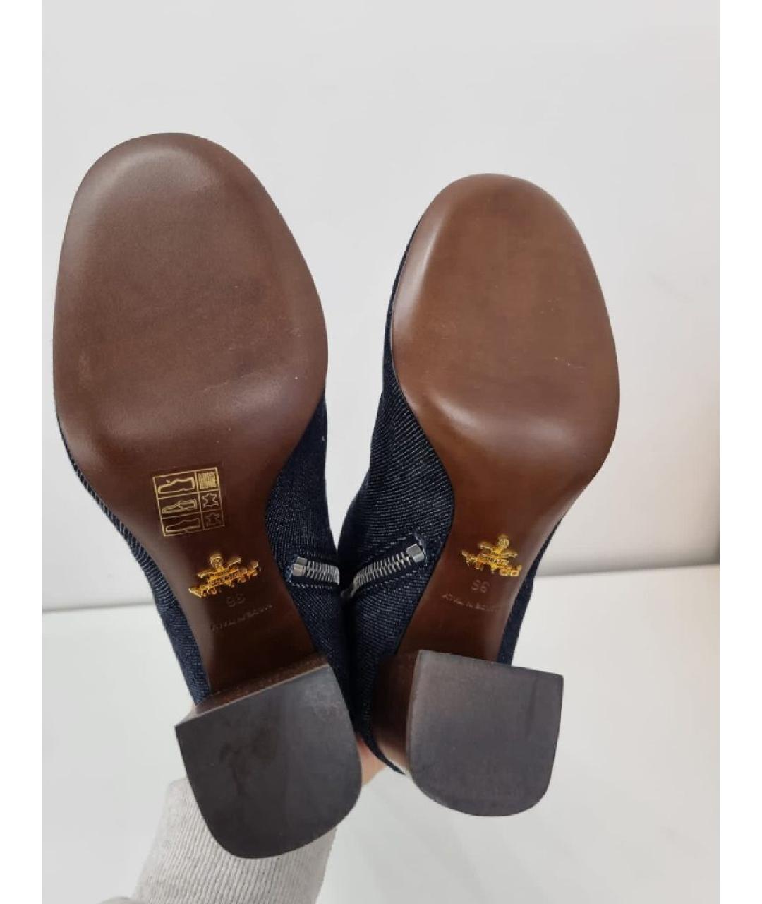 PRADA Голубые сапоги, фото 3