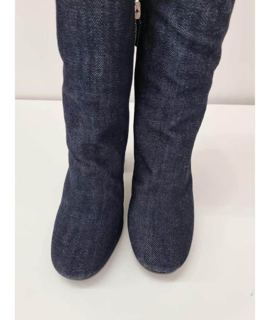 PRADA Голубые сапоги, фото 4