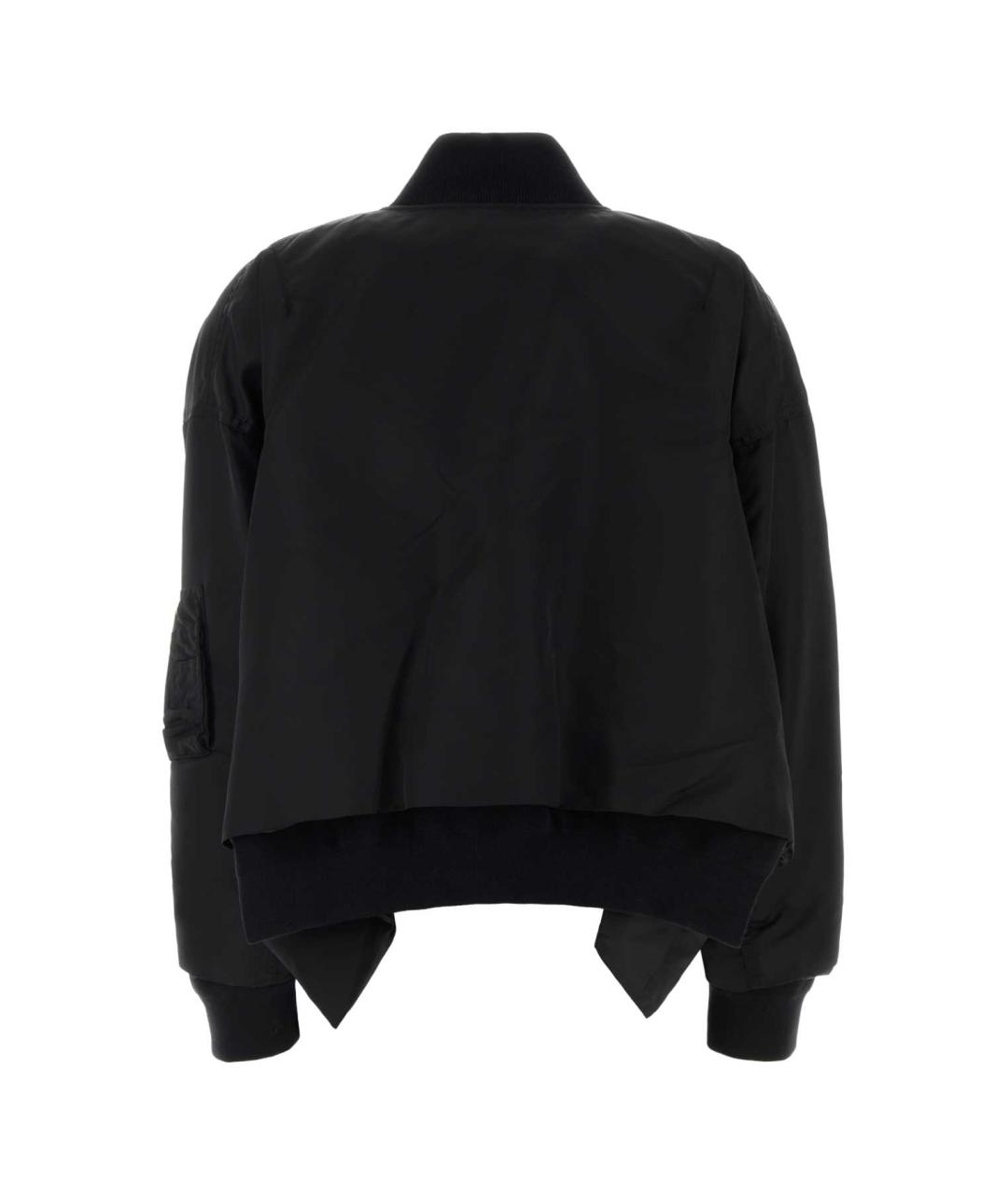 SACAI Черная полиэстеровая куртка, фото 2