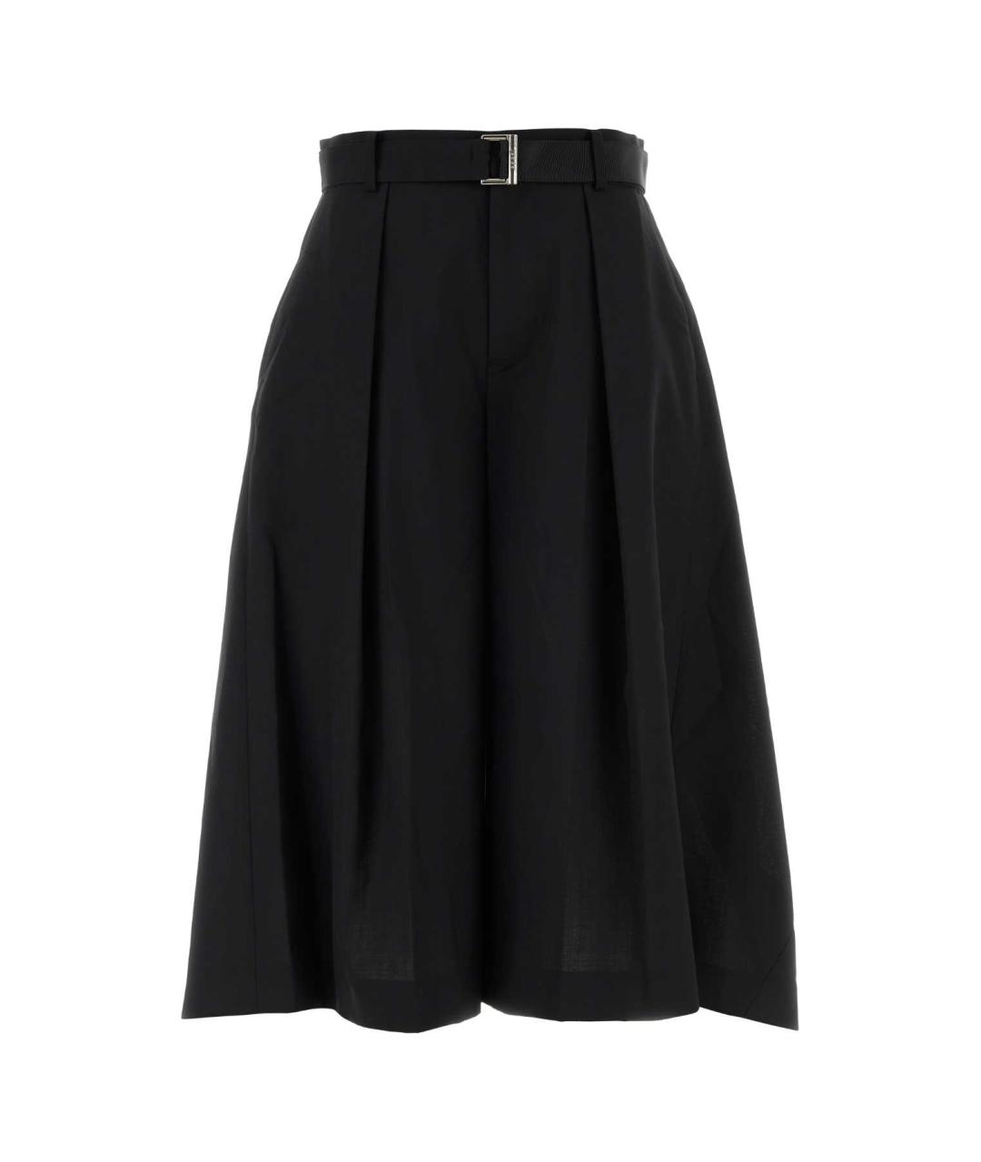 SACAI Черные полиэстеровые кюлоты, фото 1