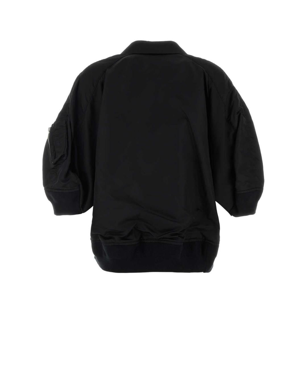 SACAI Черный полиэстеровый жакет/пиджак, фото 2