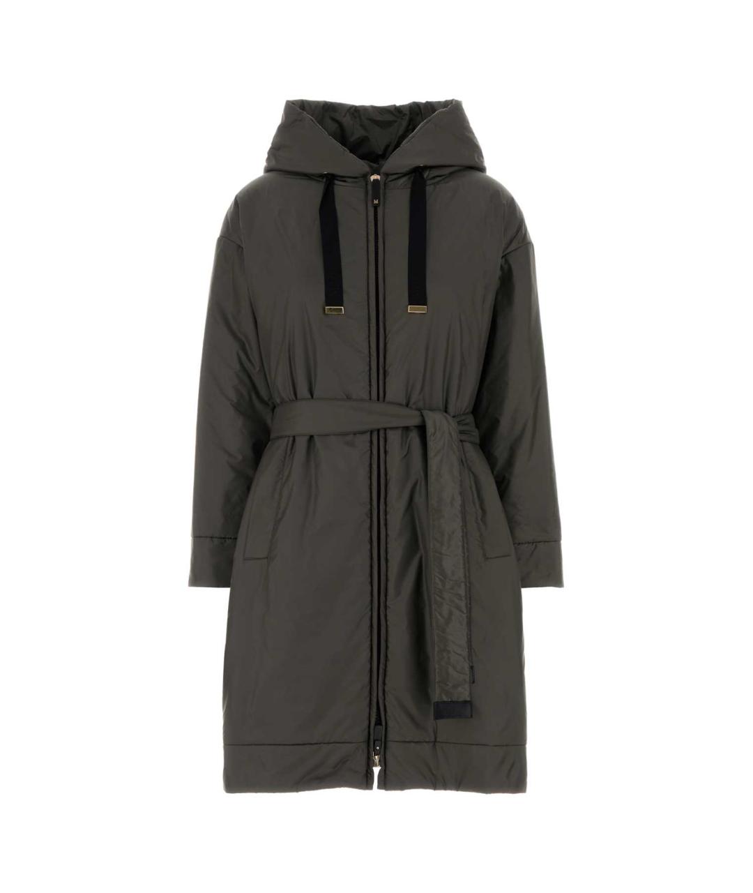 MAX MARA Серый полиэстеровый пуховик, фото 1