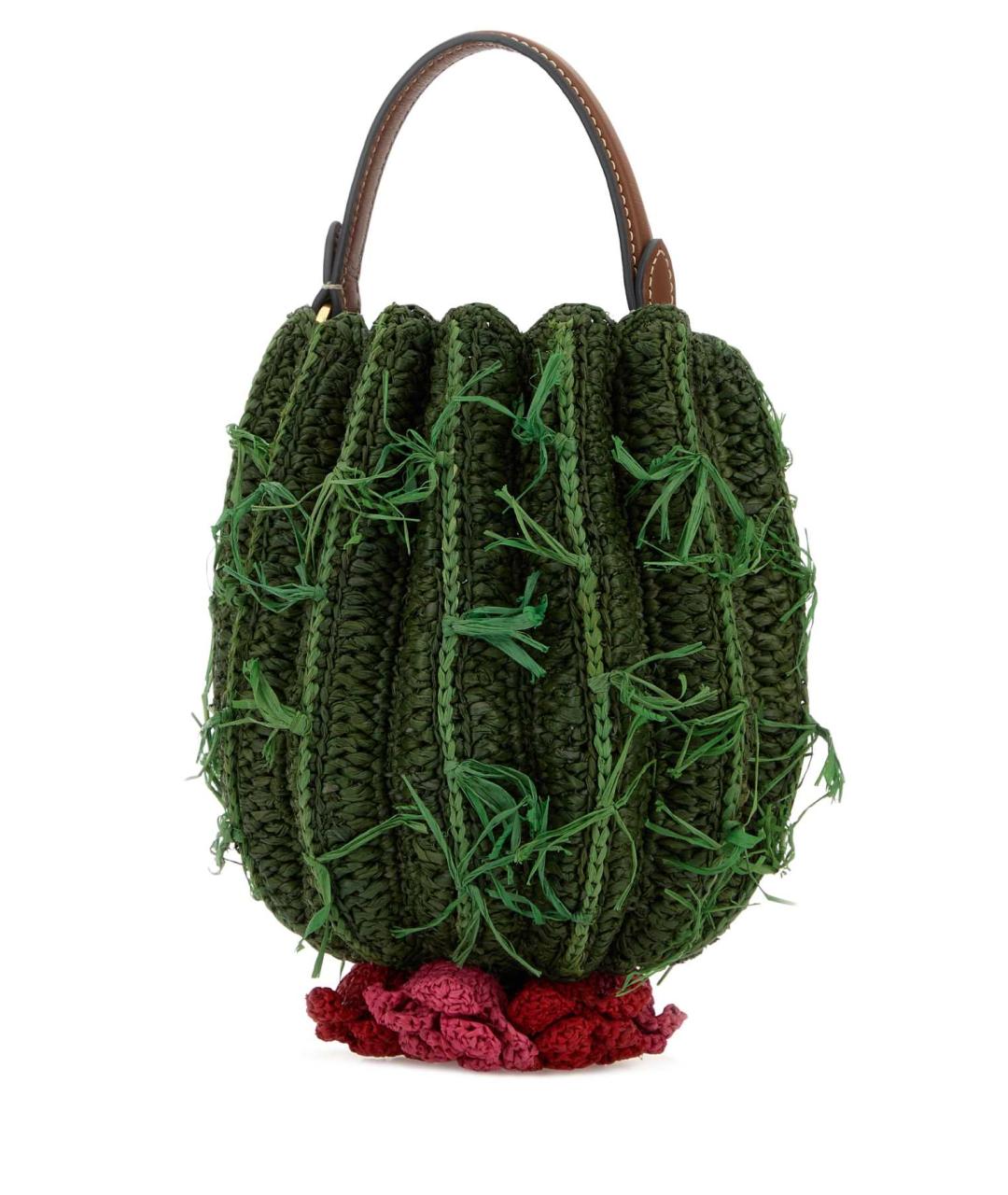 ANYA HINDMARCH Зеленая пелетеная сумка через плечо, фото 2