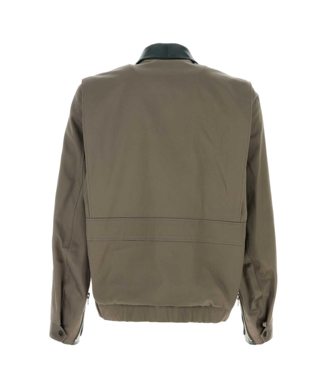 SACAI Коричневая хлопковая кэжуал рубашка, фото 2