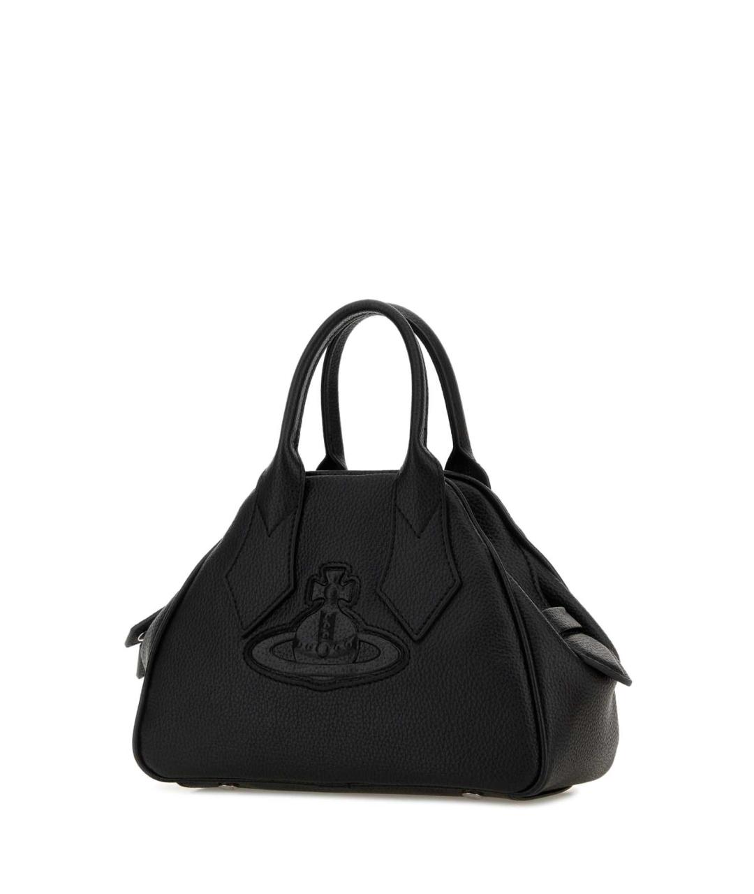VIVIENNE WESTWOOD Черная сумка тоут из искусственной кожи, фото 2